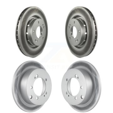 Front Rear Coated Disc Brake Rotors Kit For 2005-2006 Mitsubishi Outlander KG-100979