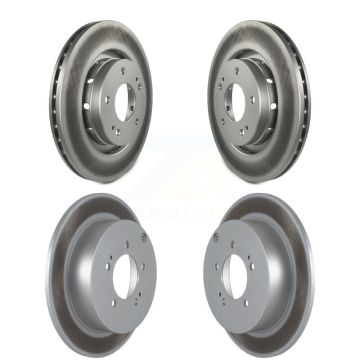 Front Rear Coated Disc Brake Rotors Kit For 2009 Mitsubishi Lancer Ralliart To 03 09 KG-100980