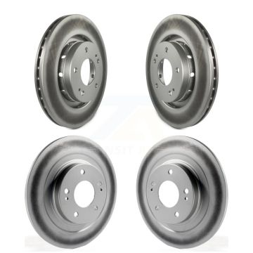 Front Rear Coated Disc Brake Rotors Kit For 2018-2022 Mitsubishi Outlander PHEV KG-100981