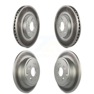 Front Rear Coated Disc Brake Rotors Kit For 2006-2014 Honda Ridgeline KG-100982
