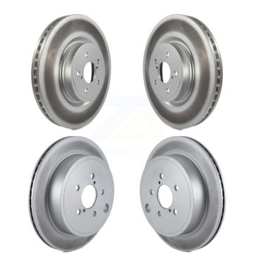 Front Rear Coated Disc Brake Rotors Kit For Subaru Outback Legacy KG-100985