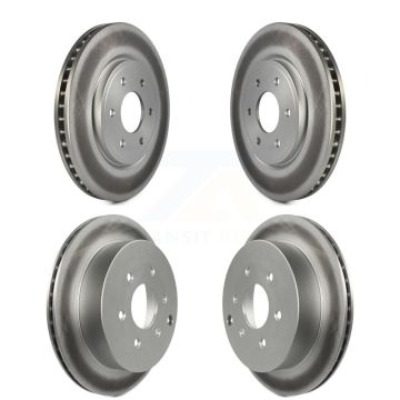 Front Rear Coated Disc Brake Rotors Kit For Nissan Frontier Xterra Suzuki Equator KG-100988