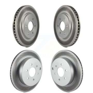 Front Rear Coated Disc Brake Rotors Kit For Nissan Pathfinder KG-100989