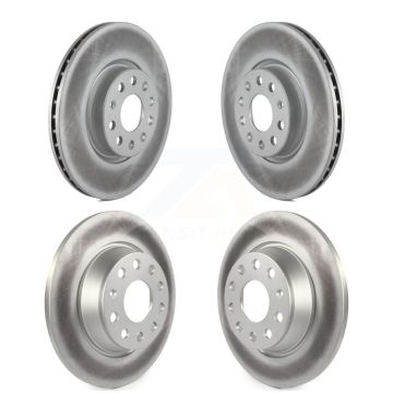 Front Rear Coated Brake Rotors Kit For Volkswagen Tiguan CC Audi Q3 Quattro GTI Passat A3 KG-100996
