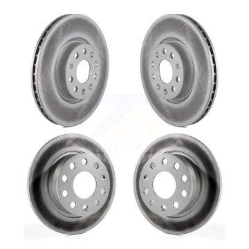 Front Rear Coated Disc Brake Rotors Kit For Volkswagen Jetta Golf Alltrack Beetle KG-100998