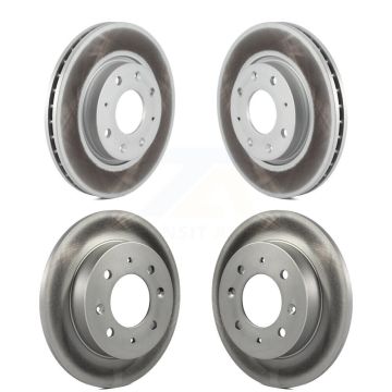 Front Rear Coated Disc Brake Rotors Kit For Kia Spectra Spectra5 KG-101000