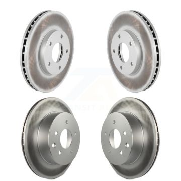 Front Rear Coated Disc Brake Rotors Kit For 2005-2006 Nissan X-Trail KG-101001