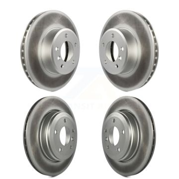 Front Rear Coated Disc Brake Rotors Kit For BMW 530i 525i 528i KG-101002