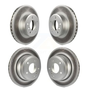 Front Rear Coated Disc Brake Rotors Kit For BMW 530xi 528i xDrive 535i 535xi 528xi 525xi KG-101003