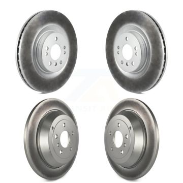 Front Rear Coated Brake Rotors Kit For Mercedes-Benz ML320 With 350mm Diameter Rotor KG-101008