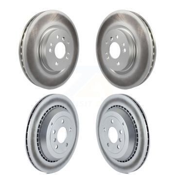 Front Rear Coated Brake Rotor Kit For Mercedes-Benz ML500 R320 R350 R500 With Vented KG-101009