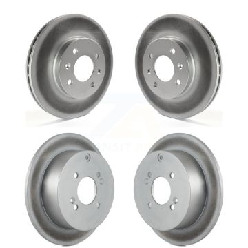 Front Rear Coated Disc Brake Rotors Kit For Hyundai Accent Kia Rio5 Rio KG-101011