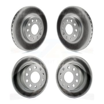Front Rear Coated Disc Brake Rotors Kit For Volkswagen Jetta Beetle Golf SportWagen KG-101017