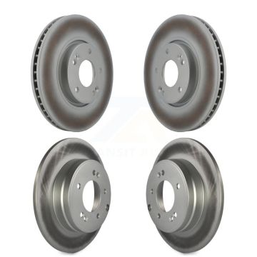 Front Rear Coated Disc Brake Rotors Kit For Hyundai Sonata Kia Optima KG-101019