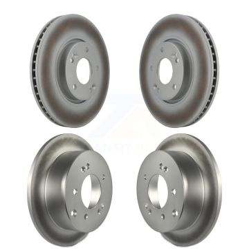 Front Rear Coated Disc Brake Rotors Kit For Kia Forte Koup Forte5 KG-101020