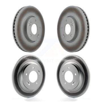 Front Rear Coated Disc Brake Rotors Kit For Kia Optima Hyundai Sonata Soul EV KG-101023