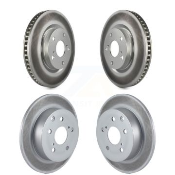 Front Rear Coated Disc Brake Rotors Kit For Toyota Matrix Pontiac Vibe KG-101026