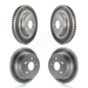Front Rear Coated Disc Brake Rotors Kit For Toyota Camry Lexus ES350 Avalon KG-101027