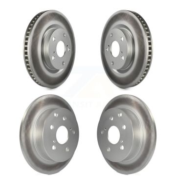 Front Rear Coated Disc Brake Rotors Kit For Toyota RAV4 KG-101028