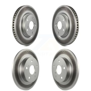 Front Rear Coated Disc Brake Rotors Kit For 2011-2016 Scion tC KG-101030