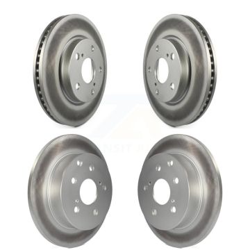 Front Rear Coated Disc Brake Rotors Kit For Toyota RAV4 Lexus HS250h KG-101034