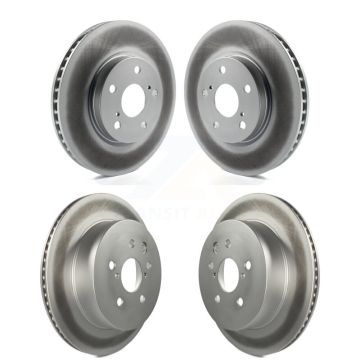 Front Rear Coat Brake Rotor Kit For 10-13 Lexus IS250 C Vehicles Built Canadian Market KG-101039