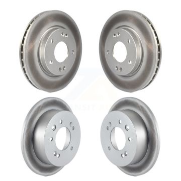 Front Rear Coated Disc Brake Rotors Kit For Hyundai Elantra KG-101041