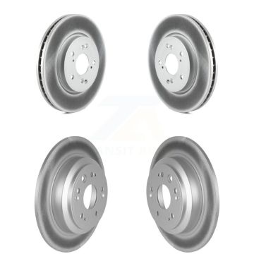 Front Rear Coated Disc Brake Rotors Kit For Honda Accord Crosstour KG-101044