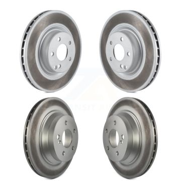 Front Rear Coated Disc Brake Rotors Kit For Mercedes-Benz GLK350 GLK250 CLS550 CLS500 E550 KG-101049