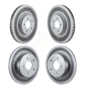 Front Rear Coated Disc Brake Rotors Kit For Ford Escape Transit Connect KG-101051