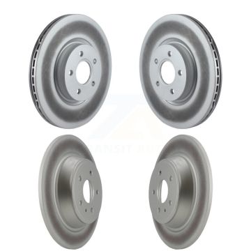 Front Rear Coated Disc Brake Rotors Kit For Ford Escape Lincoln MKC KG-101052