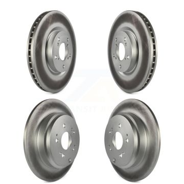 Front Rear Coated Disc Brake Rotors Kit For Honda Pilot Acura MDX ZDX KG-101055