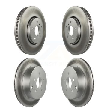 Front Rear Coated Disc Brake Rotors Kit For INFINITI FX35 FX45 FX37 KG-101056