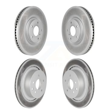 Front Rear Coated Disc Brake Rotors Kit For INFINITI G37 G35 Q60 KG-101057