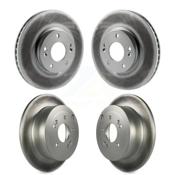 Front Rear Coated Disc Brake Rotors Kit For 2007-2009 Hyundai Santa Fe KG-101064
