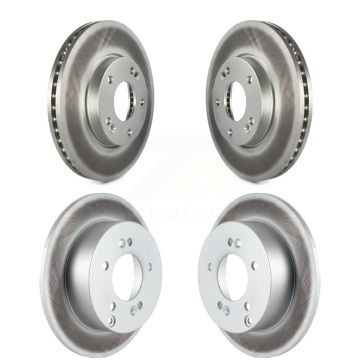 Front Rear Coated Disc Brake Rotors Kit For 2007-2009 Kia Rondo KG-101065
