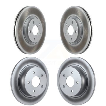 Front Rear Coated Disc Brake Rotors Kit For Ford Escape C-Max KG-101066