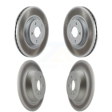 Front Rear Coated Disc Brake Rotors Kit For Ford Escape KG-101067