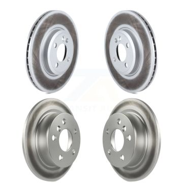 Front Rear Coated Disc Brake Rotors Kit For 2015 Mini Cooper 2.0L/1.5L KG-101071