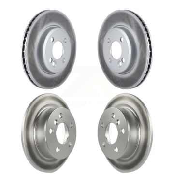 Front Rear Coated Disc Brake Rotors Kit For 2015 Mini Cooper 2.0L/1.5L KG-101073