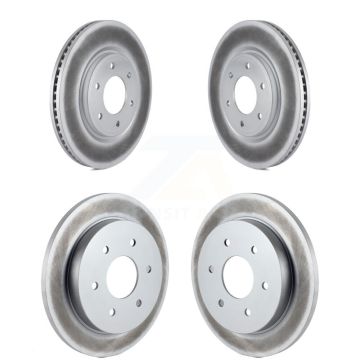 Front Rear Coated Disc Brake Rotors Kit For Nissan TITAN Armada INFINITI QX56 KG-101078