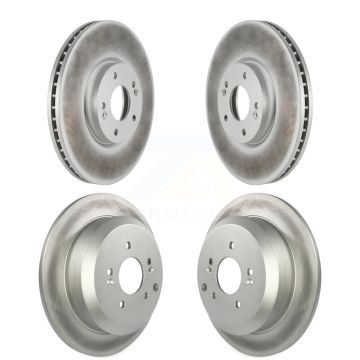 Front Rear Coated Disc Brake Rotors Kit For 2007-2012 Hyundai Veracruz KG-101080