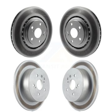 Front Rear Coated Disc Brake Rotors Kit For 2008-2013 Toyota Highlander KG-101081
