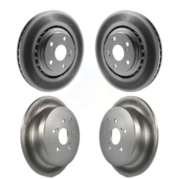 Front Rear Coated Disc Brake Rotors Kit For Toyota Sienna Highlander Lexus RX350 RX450h KG-101082