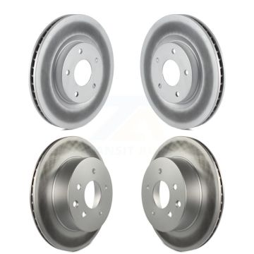 Front Rear Coated Disc Brake Rotors Kit For Nissan Rogue Select KG-101085