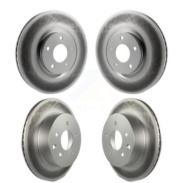 Front Rear Coated Disc Brake Rotors Kit For 2014-2017 Nissan Juke Nismo RS KG-101087