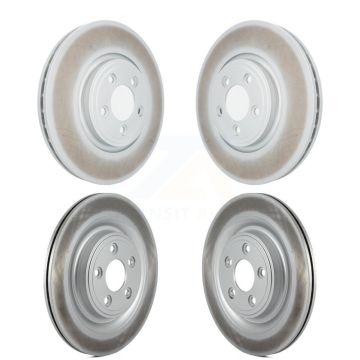 Front Rear Coated Disc Brake Rotors Kit For Jaguar XF XK Vanden Plas S-Type XJ8 KG-101090