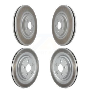 Front Rear Coated Disc Brake Rotors Kit For Jaguar XF XJ XKR S-Type XK XJR Super V8 KG-101091
