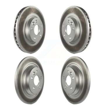 Front Rear Coated Disc Brake Rotors Kit For Volvo S60 V70 With 300mm Diameter Rotor KG-101112
