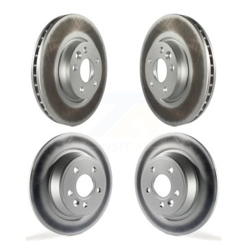 Front Rear Coated Disc Brake Rotors Kit For 2012-2015 Land Rover Range Evoque KG-101113